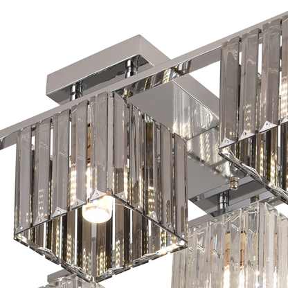 Lampadario georgiano, LC115/6, 6x E27, cromo, metallo Lampadari classici Titolo predefinito Alessandro Design