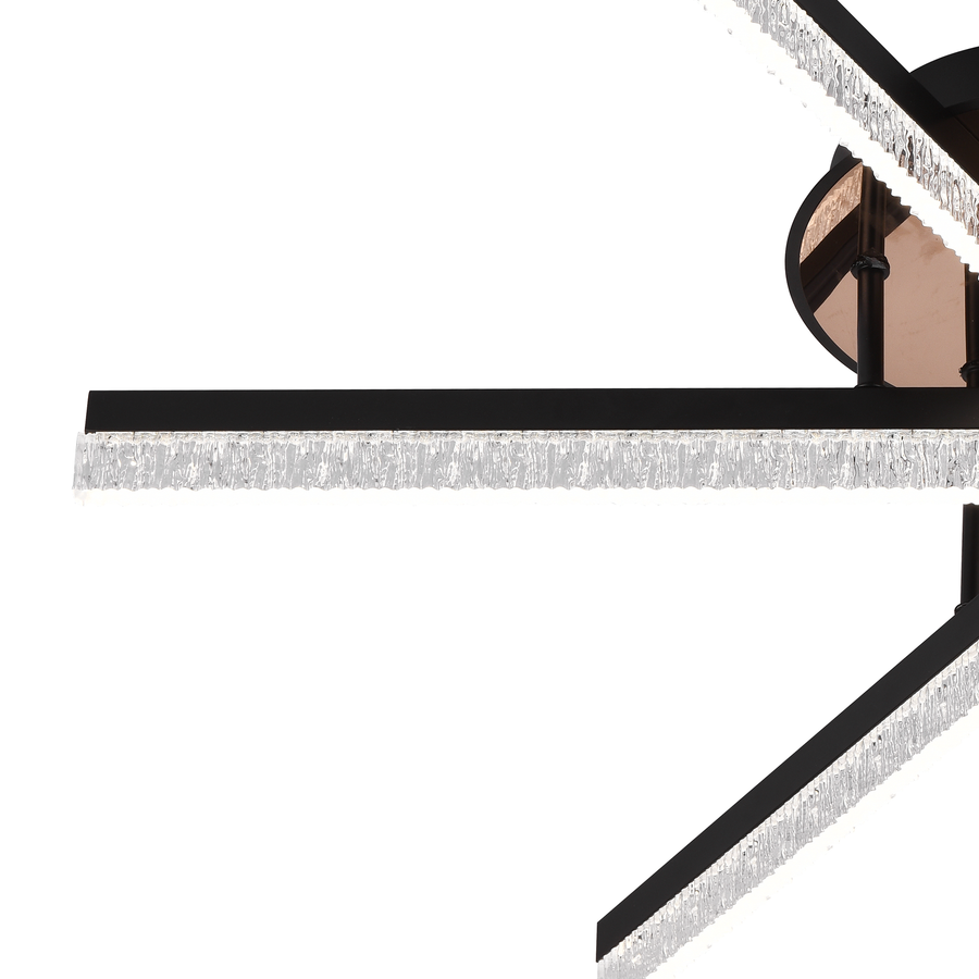 Lampadario LED con Telecomando LT179/3BK, 41W, 3 Elementi, Luce Fredda/Calda/Neutra, Dimmerabile, Nero Lampadari LED con Telecomando Titolo predefinito Alessandro Design