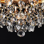 Lampadario in Cristallo CRYSTARA Nobile, 5x E14, Diametro 40cm, Lampadari in Cristallo Oro Lucido Titolo predefinito Alessandro Design