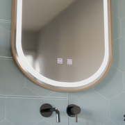 LED Touch Impora Specchio Demist System 50x80 cm Specchi con cornice oro rosa Korman E Titolo predefinito Alessandro Design
