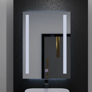 Specchio LED Rettangolare, 50x70cm, Doppia Luce Basic Touch LED Specchi Titolo predefinito Alessandro Design