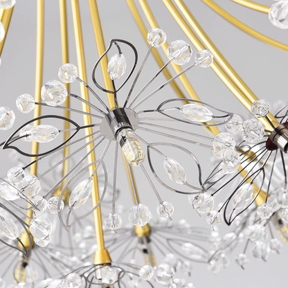 Candelabro di cristallo Petito, 12XG4, Oro, Diametro 52 cm Candelabro di cristallo Titolo predefinito Alessandro Design