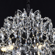 Lampadario in Cristallo CRYSTARA Nobile, 5x E14, Diametro 40cm, Lampadari in Cristallo Cromato Lucido Titolo predefinito Alessandro Design