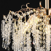 Lampadario in Cristallo STROZZI Eleganza 5xE14, Diametro 50cm, Lampadari in Cristallo Oro Titolo predefinito Alessandro Design