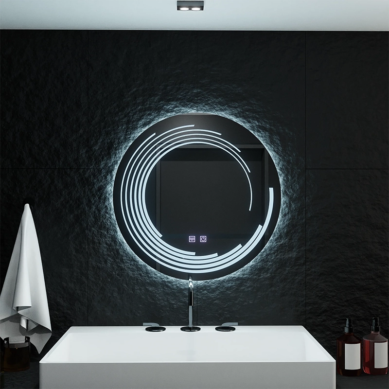 Specchio Rotondo LED 70cm Lira Verità Sistema Antiappannamento Dimmerabile Touch