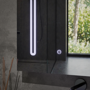 Specchio LED con contenitore PLANO 80x70 cm Bianco Sensore Touch e Specchi contenitore Contenitore Titolo predefinito Alessandro Design