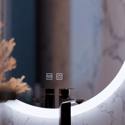 Specchio rotondo a LED, 70 cm, Noxia Touch, sistema antiappannante, specchi dimmerabili Korman E Titolo predefinito Alessandro Design