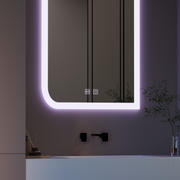 CLARIVO LED Specchio Rettangolare, 14W, 60X80cm, Touch, Sistema Demister Specchi Korman E Titolo predefinito Alessandro Design