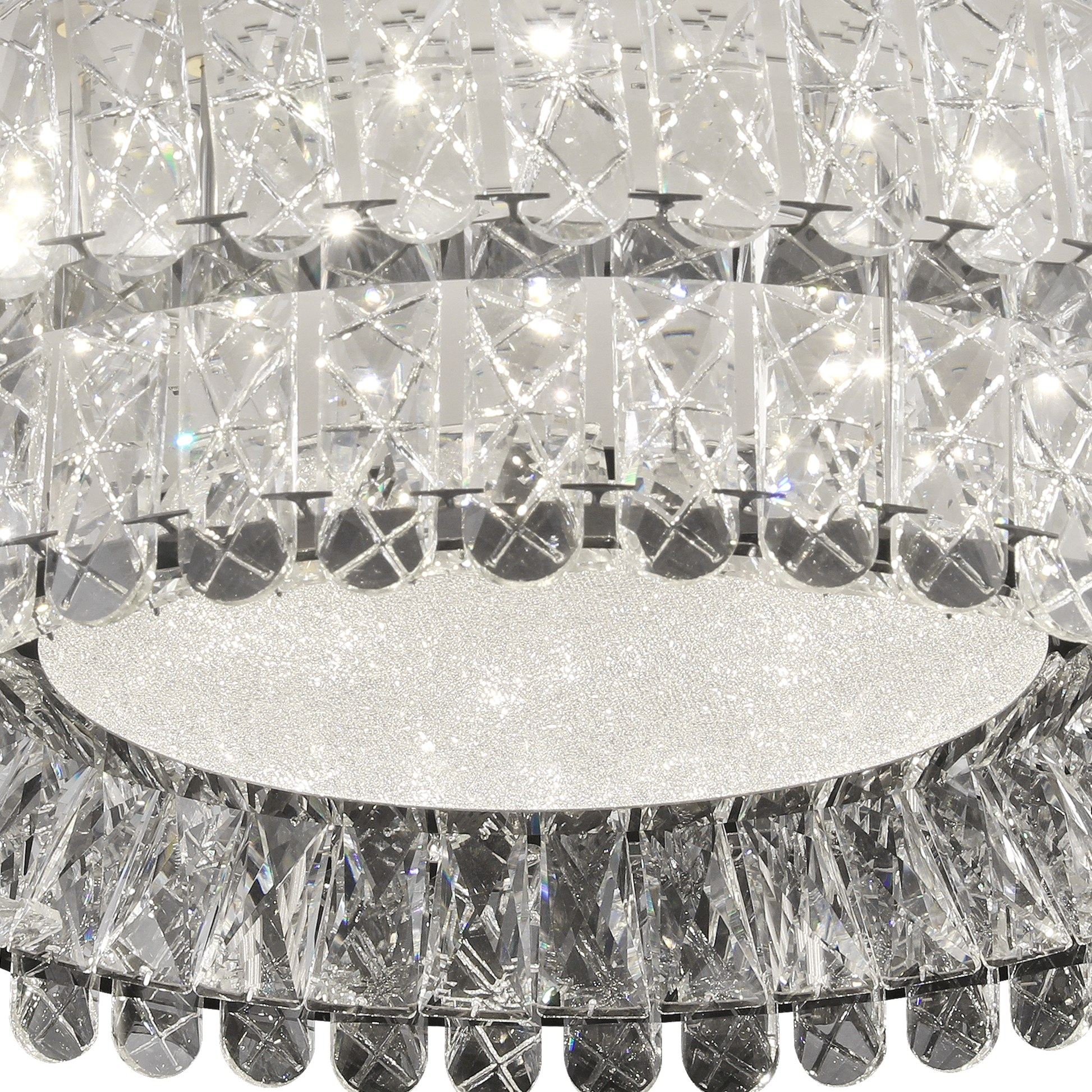 Lampadario LED con telecomando, LLC153/500CH, cristallo e metallo, 59W, 1 cerchio, dimmerabile, altezza regolabile, luce fredda/calda/neutra, illuminazione di lusso Lampadari LED con telecomando Titolo predefinito Alessandro Design