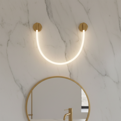 Lampada da parete a LED, 110 cm, 3000K/4000K/6000K, Oro