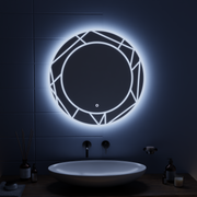 Specchio LED Touch ASTRIX, 60cm, 6000K, Dimmerabile, Sistema Demister Specchi Korman E Titolo predefinito Alessandro Design