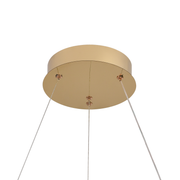 Lampadario LED con telecomando, LLC135/1GD, cristallo e metallo, 29W, 1 cerchio, dimmerabile, altezza regolabile, luce fredda/calda/neutra, illuminazione di lusso Lampadari LED con telecomando Titolo predefinito Alessandro Design