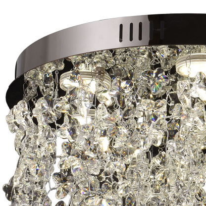 Lampadario LED in cristallo LLC212/400BU Rotondo, 22W, Luce fredda/calda/neutra, cristalli, Lampadari in cristallo cromato lucido Titolo predefinito Alessandro Design