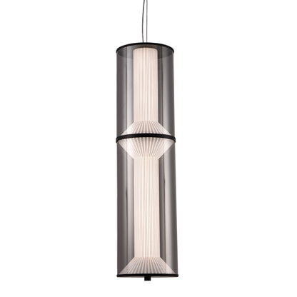 Lampadario LED a Sospensione con Telecomando 47W, Orin, 2 elementi, Altezza Regolabile, Luce Calda/Fredda/Neutra, Nero, Lampadari a LED con Telecomando in Metallo Titolo predefinito Alessandro Design