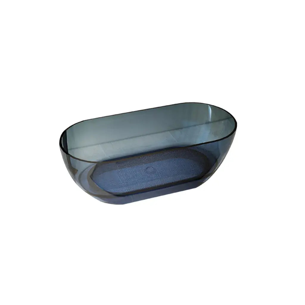 Vasca da bagno centro stanza, ovale, celeste, resina, 150x72x56 cm Titolo predefinito Alessandro Design