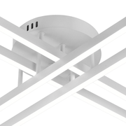 Lampadario LED con Telecomando GIO, 54W, 4 Elementi, Luce Fredda/Calda/Neutra, Dimmerabile, Lampadario LED Bianco con Telecomando Titolo predefinito Alessandro Design