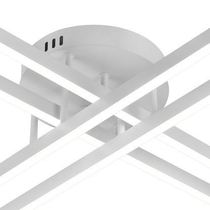 Lampadario LED con Telecomando GIO, 54W, 4 Elementi, Luce Fredda/Calda/Neutra, Dimmerabile, Lampadario LED Bianco con Telecomando Titolo predefinito Alessandro Design