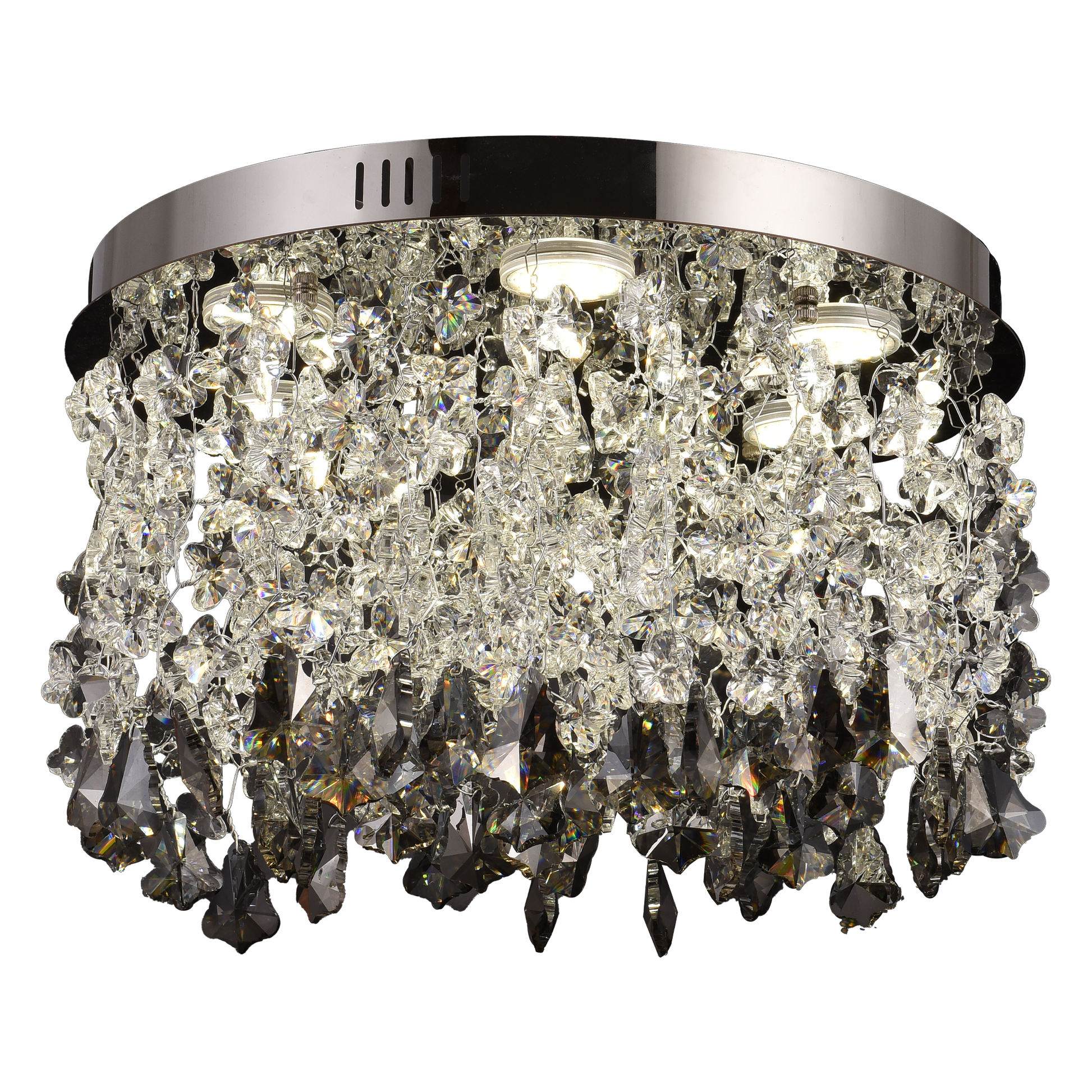 Lampadario LED in cristallo LLC212/400BU Rotondo, 22W, Luce fredda/calda/neutra, cristalli, Lampadari in cristallo cromato lucido Titolo predefinito Alessandro Design