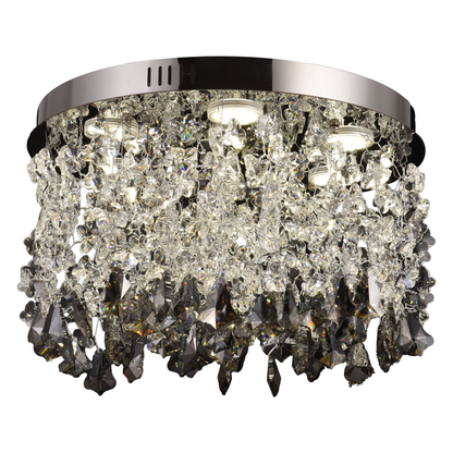 Lampadario LED in cristallo LLC212/400BU Rotondo, 22W, Luce fredda/calda/neutra, cristalli, Lampadari in cristallo cromato lucido Titolo predefinito Alessandro Design