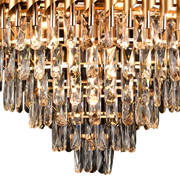 VERSAILLES Lampadario in cristallo Supremo, CC900/800GD, 12xE14, diametro 80 cm, oro lucido, altezza regolabile, metallo e cristallo Lampadari in cristallo Titolo predefinito Alessandro Design