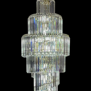 Lampadario in Cristallo CC8043/600H1800GD, Diametro 60 cm, Altezza 180 cm, Oro Lucido, Altezza Regolabile, Design Elegante Lampadario in Cristallo Titolo predefinito Alessandro Design