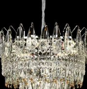 Lampadario di cristallo MAJESTIC Elegance, 9x E14, diametro 50 cm, cromo lucido, altezza regolabile Lampadario di cristallo Titolo predefinito Alessandro Design