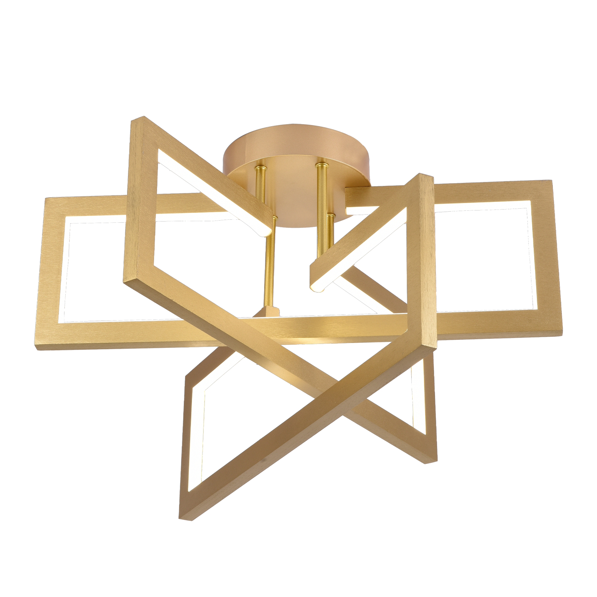 Lampadario LED con Telecomando 71W, 3 Elementi, Luce Fredda/Calda/Neutra, Dimmerabile, Oro Lampadari LED con Telecomando Titolo predefinito Alessandro Design