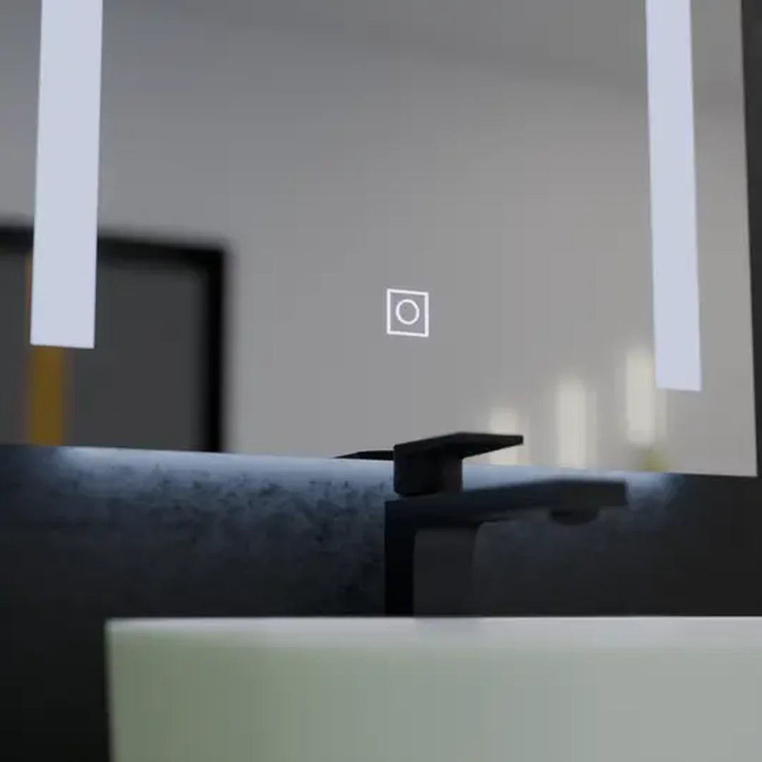 Specchio LED Rettangolare, 50x70cm, Doppia Luce Basic Touch LED Specchi Titolo predefinito Alessandro Design