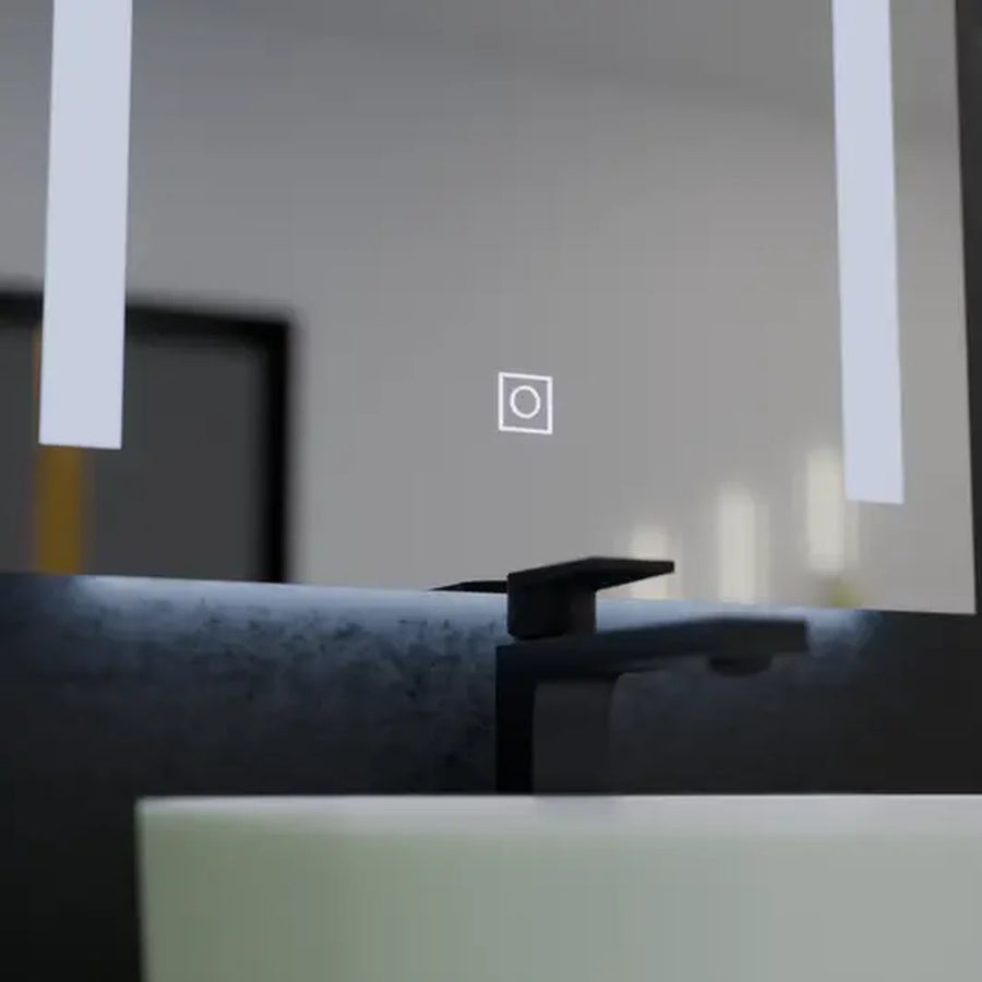 Specchio LED Rettangolare, 50x70cm, Doppia Luce Basic Touch LED Specchi Titolo predefinito Alessandro Design
