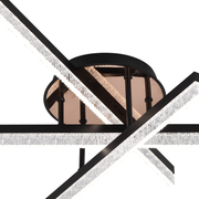 Lampadario LED con Telecomando LT179/3BK, 41W, 3 Elementi, Luce Fredda/Calda/Neutra, Dimmerabile, Nero Lampadari LED con Telecomando Titolo predefinito Alessandro Design
