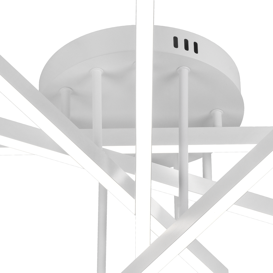Lampadario LED con Telecomando GIO, 68W, 5 Elementi, Luce Fredda/Calda/Neutra, Dimmerabile, Lampadario LED Bianco con Telecomando Titolo predefinito Alessandro Design