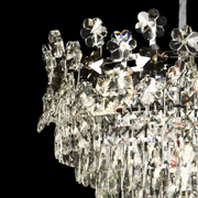 Lampadario in Cristallo FLORENCE Eleganza, 9x E14, Diametro 50cm, Cromo Lucido, Altezza Regolabile Lampadari in Cristallo Titolo predefinito Alessandro Design