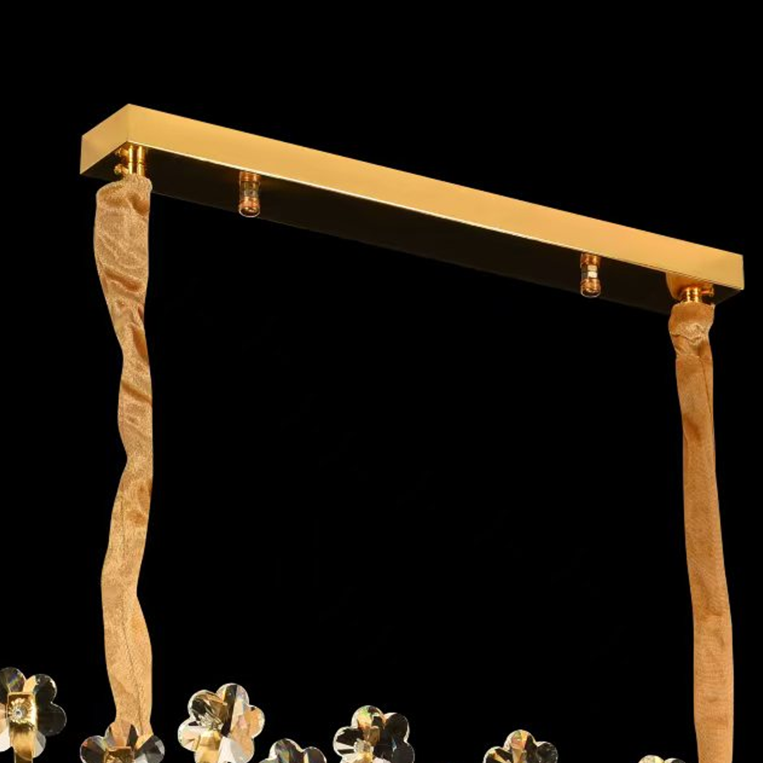 Lampadario in Cristallo FLORENCE Imperio 10x E14, 90 cm, Oro Lucido, Altezza Regolabile Lampadari in Cristallo Titolo predefinito Alessandro Design