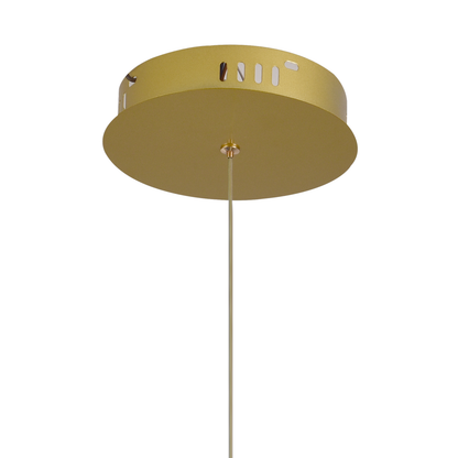 Lustra LED cu Telecomanda LT176/5GD, 69W, 5 Elemente, Lumina Rece/Clada/Neutra 3000K/4000K/6000K, Dimabila, Auriu, Inaltime Reglabila, Metal si Acril Lustre LED cu Telecomanda Default Title Alessandro Design