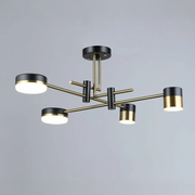 Lampadario LED Palius 48W Nero, 4 Bracci Titolo predefinito Alessandro Design