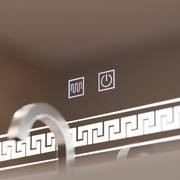 Specchio rettangolare LED 80x60 Touch Volta Sistema antiappannante Specchi Korman E Default Title Alessandro Design