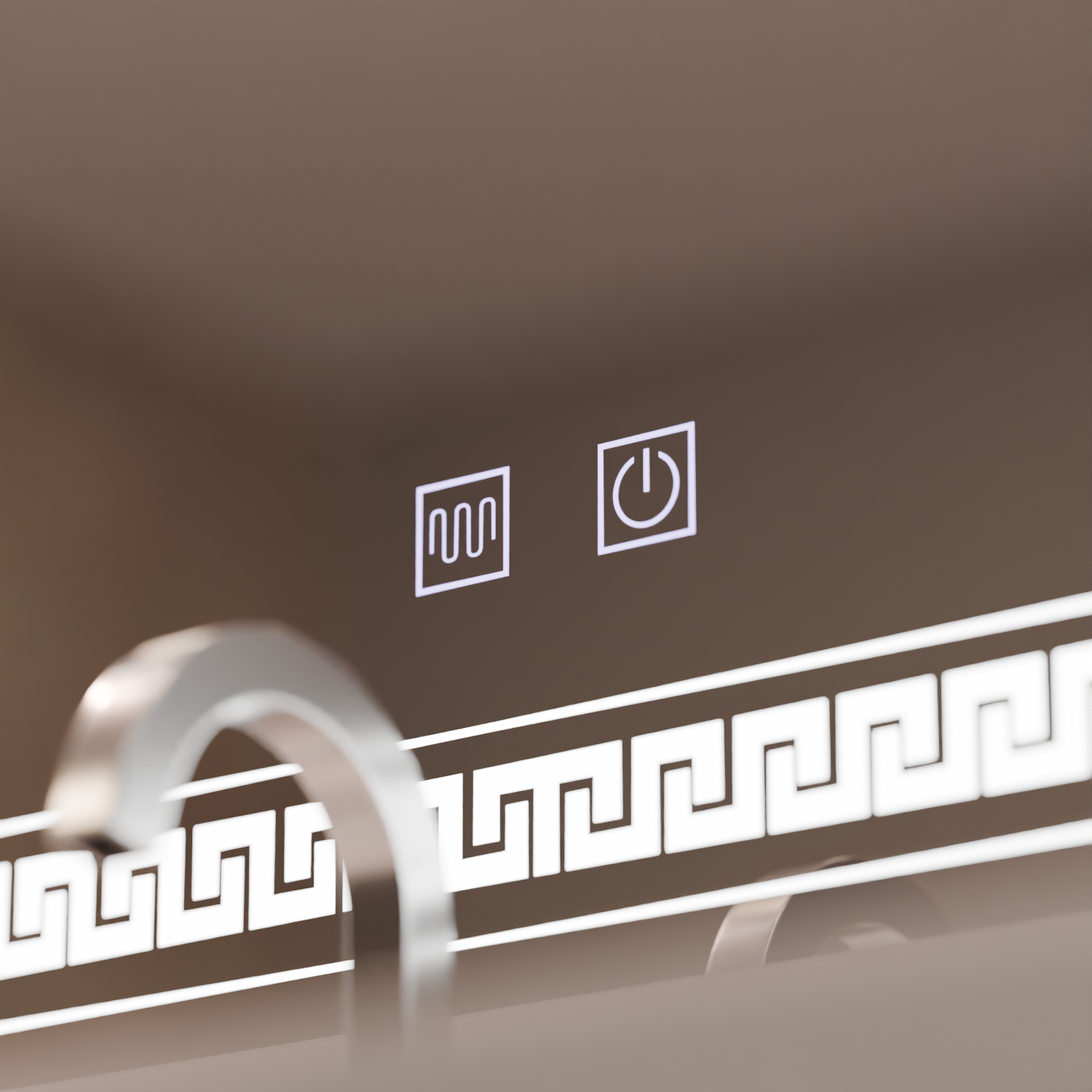 Specchio rettangolare LED 80x60 Touch Volta Sistema antiappannante Specchi Korman E Default Title Alessandro Design