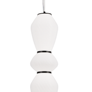 Lampadario LED a Sospensione con Telecomando 77W, LM510/5BK, Altezza Regolabile, Luce Calda/Fredda/Neutra 3000K/4000K/6000K, Bianco, Lampadari LED con Telecomando in Metallo Titolo predefinito Alessandro Design