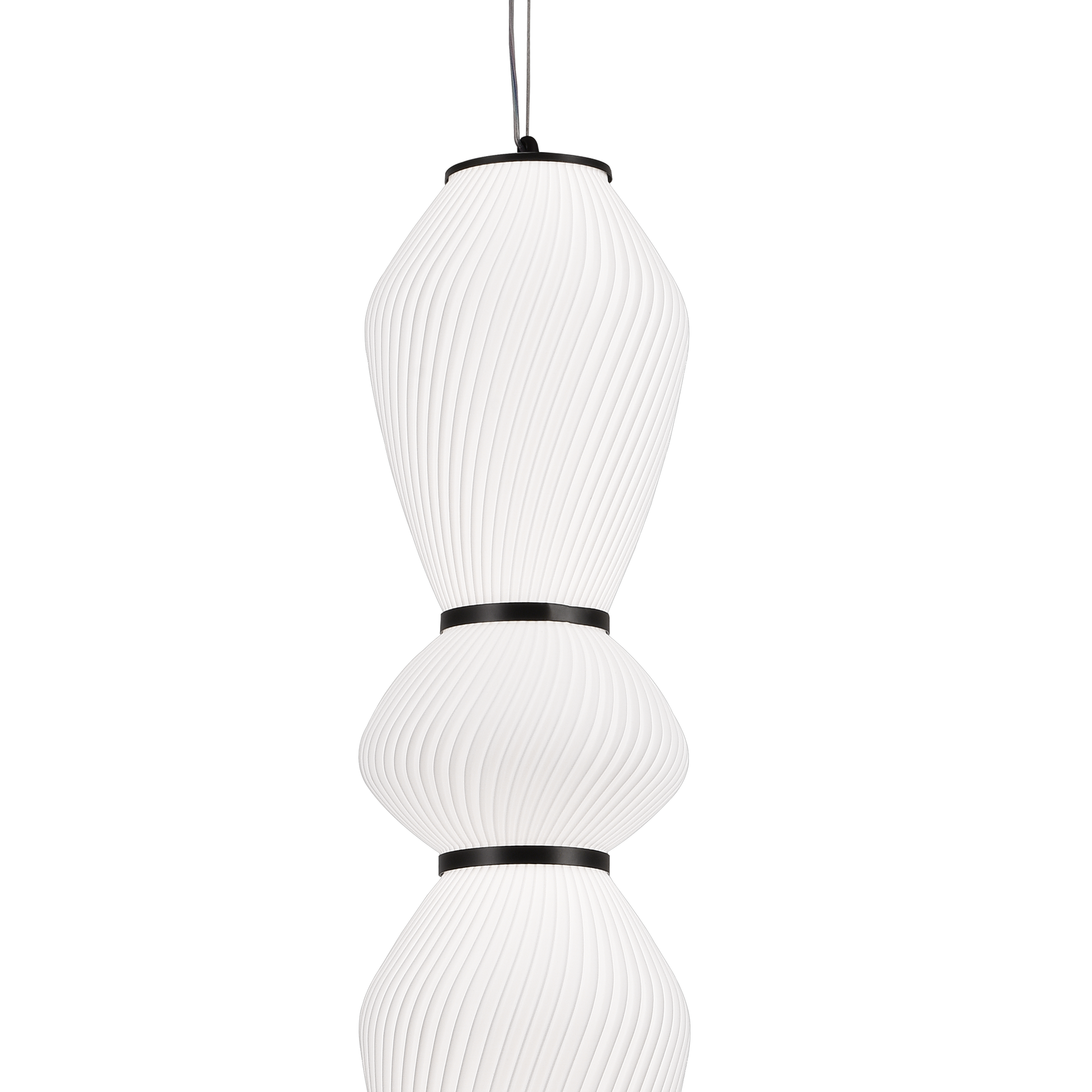 Lampadario LED a Sospensione con Telecomando 77W, LM510/5BK, Altezza Regolabile, Luce Calda/Fredda/Neutra 3000K/4000K/6000K, Bianco, Lampadari LED con Telecomando in Metallo Titolo predefinito Alessandro Design