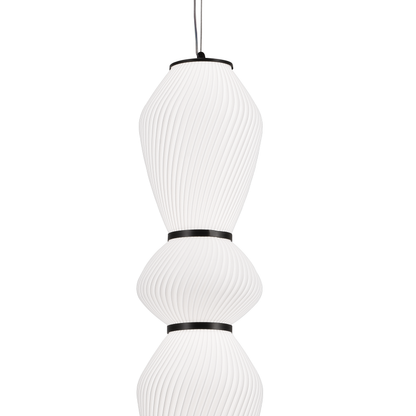 Lampadario LED a Sospensione con Telecomando 77W, LM510/5BK, Altezza Regolabile, Luce Calda/Fredda/Neutra 3000K/4000K/6000K, Bianco, Lampadari LED con Telecomando in Metallo Titolo predefinito Alessandro Design