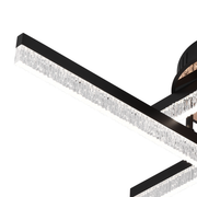 Lampadario LED con Telecomando LT179/4BK, 34W, 4 Elementi, Luce Fredda/Calda/Neutra, Dimmerabile, Nero Lampadari LED con Telecomando Titolo predefinito Alessandro Design