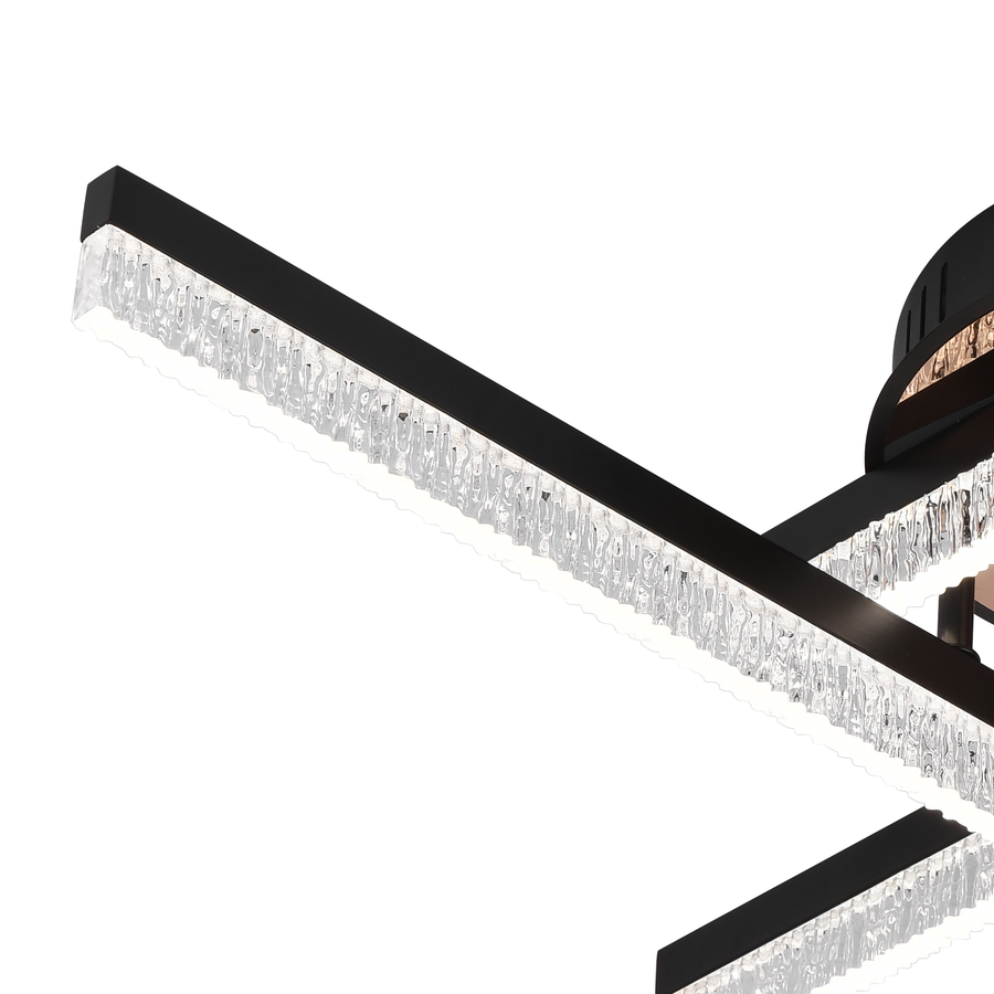 Lampadario LED con Telecomando LT179/4BK, 34W, 4 Elementi, Luce Fredda/Calda/Neutra, Dimmerabile, Nero Lampadari LED con Telecomando Titolo predefinito Alessandro Design