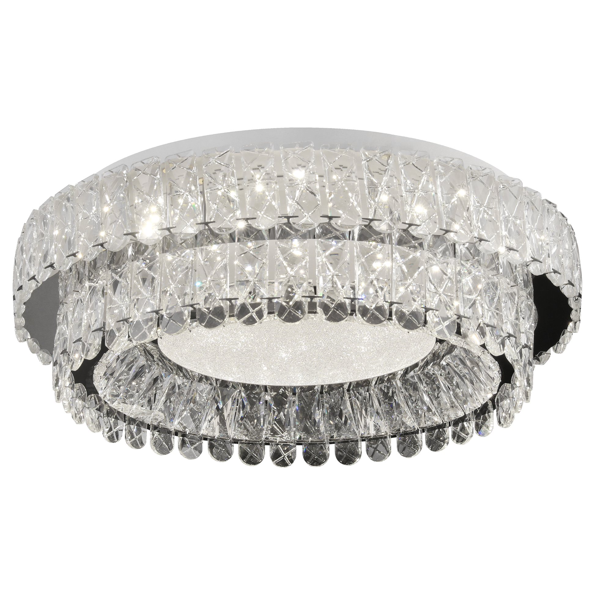 Lampadario LED con telecomando, LLC153/500CH, cristallo e metallo, 59W, 1 cerchio, dimmerabile, altezza regolabile, luce fredda/calda/neutra, illuminazione di lusso Lampadari LED con telecomando Titolo predefinito Alessandro Design
