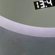 Specchio rotondo a LED, 70 cm, Elysee MotionGlow Marcello, sistema antiappannamento, orologio e termometro, specchi Dimabila Marcello Titolo predefinito Alessandro Design