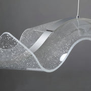 Lampadario LED con Telecomando, Sospensione AMI 63W, Lineare, Luce Fredda/Calda/Neutra, Bianco, Altezza Regolabile