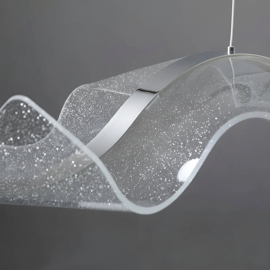 Lampadario LED con Telecomando, Sospensione AMI 63W, Lineare, Luce Fredda/Calda/Neutra, Bianco, Altezza Regolabile
