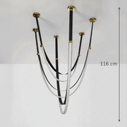Lampadario Moderno, LED, ARIA Largo, 31W, Luce Calda, Nero Lampadari Moderni Titolo predefinito Alessandro Design