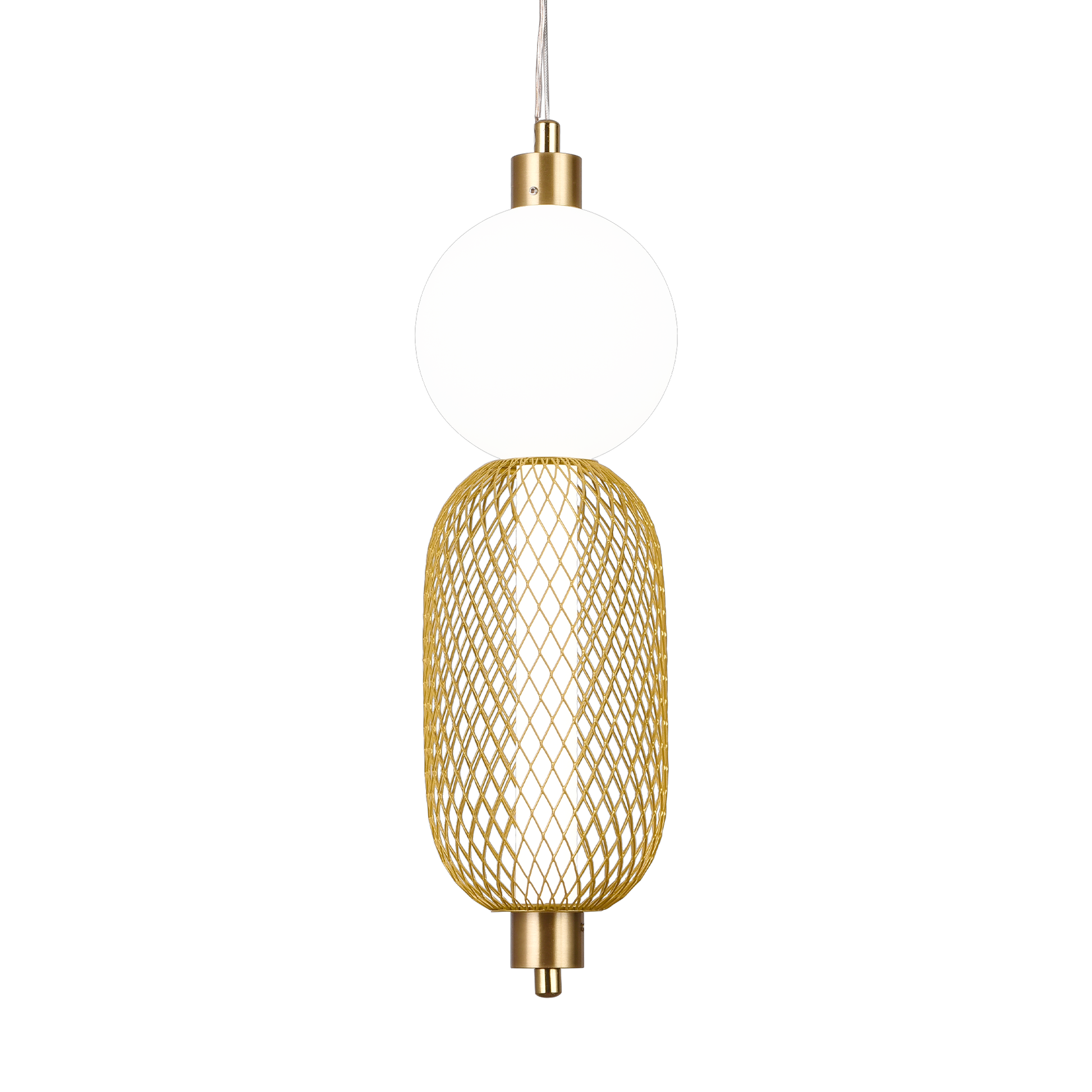Lampadario LED a Sospensione LM550/2GD, 11W, Luce 3000/4000/6000K, Oro, Altezza Regolabile Lampadari Moderni Titolo predefinito Alessandro Design