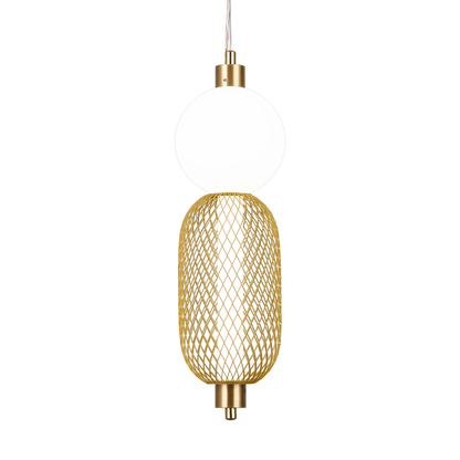 Lampadario LED a Sospensione LM550/2GD, 11W, Luce 3000/4000/6000K, Oro, Altezza Regolabile Lampadari Moderni Titolo predefinito Alessandro Design