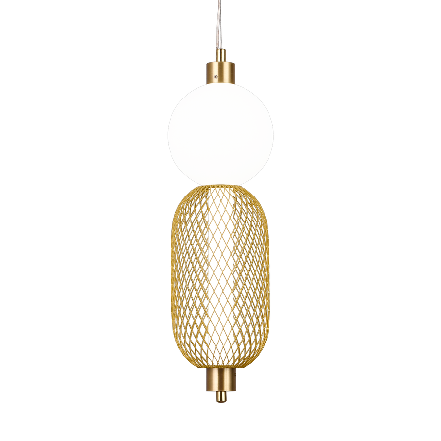 Lampadario LED a Sospensione LM550/2GD, 11W, Luce 3000/4000/6000K, Oro, Altezza Regolabile Lampadari Moderni Titolo predefinito Alessandro Design
